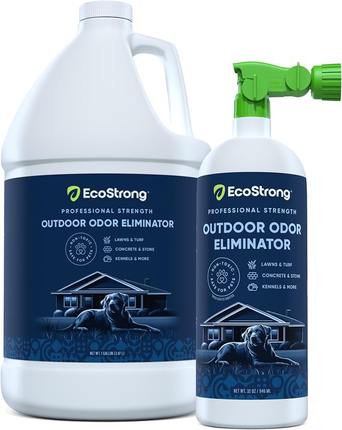 Eco Strong Outdoor Odor Eliminator Outside Dog Urine Enzyme Cleaner Powerful Pet by EcoStrong
