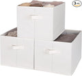 WUIKE 3 Pack Extra Large Fabric Storage Bins, Sheets and Blankets by WUIKE
