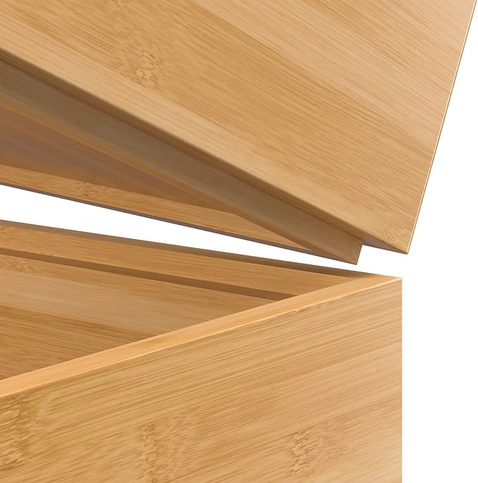 Bamboo Drawer Organizer, Stackable Utensil Organizer - Image 5
