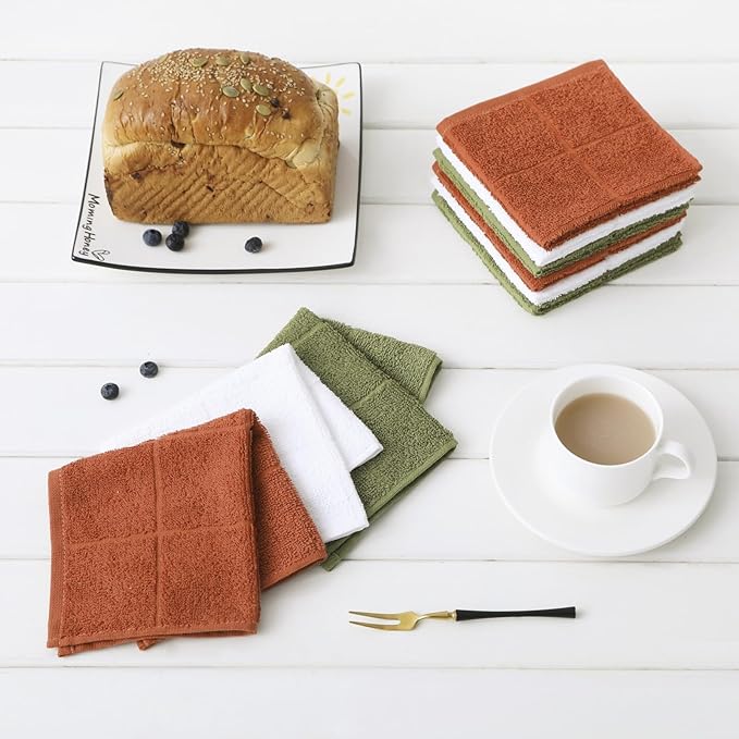 Glynniss Dishcloths Kitchen Highly Absorbent Dish Rags 100% Cotton Dish Cloths - Image 2