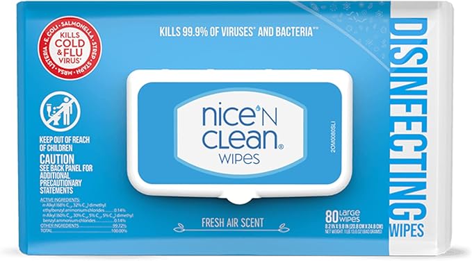 Nice 'N Clean Disinfecting Surface Wipes 80ct | Cleans & Disinfects Home & by nicencleanwipes