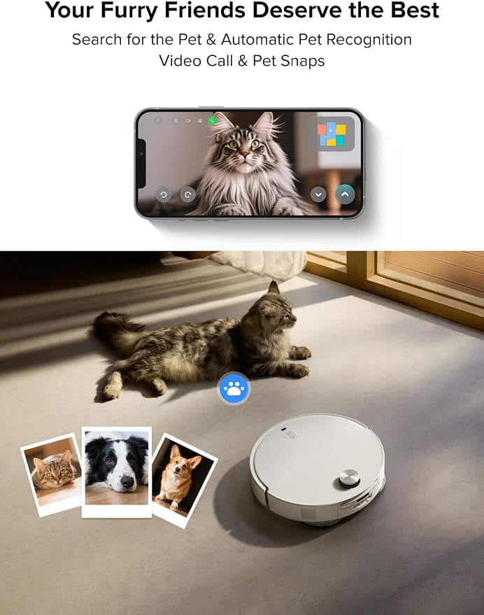 roborock Qrevo CurvX Robot Vacuum and Mop, 000Pa Suction, 3.14’’ Ultra Slim - Image 8