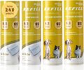 Large Surface Lint Roller Extra Sticky Refills, Total 240 Easy Tear Sheets by HapChron