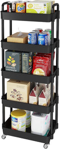 Laiensia Storage Cart, Mobile Shelving Unit Cart by Laiensia