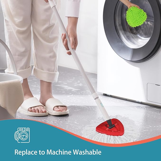12 Pack Mop Replacement Heads for O-Ceda Mop Replace Head EasyWrin Spin Mop - Image 8