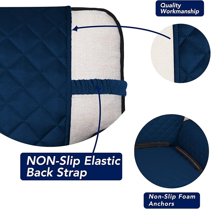PureFit Reversible Quilted Sofa Cover, Water Resistant Medium Slipcover - Image 3