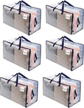 VENO 6 Pack Moving and Storage Bags, Heavy Duty, Alternative to Moving Boxes by Veno
