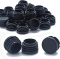 Plastic Plugs Tubing End Caps- Furnigear Black Chair End Cap 1 1/8" Outside by Furnigear