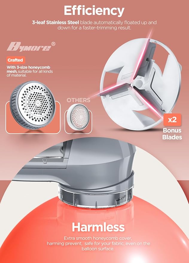 Bymore Fabric Shaver, Lint Remover, Lint Shaver Defuzzer Sweater Shaver - Image 3