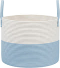 Woven Blanket Basket, 115L Large Rope Storage Bin by JMvicyroam