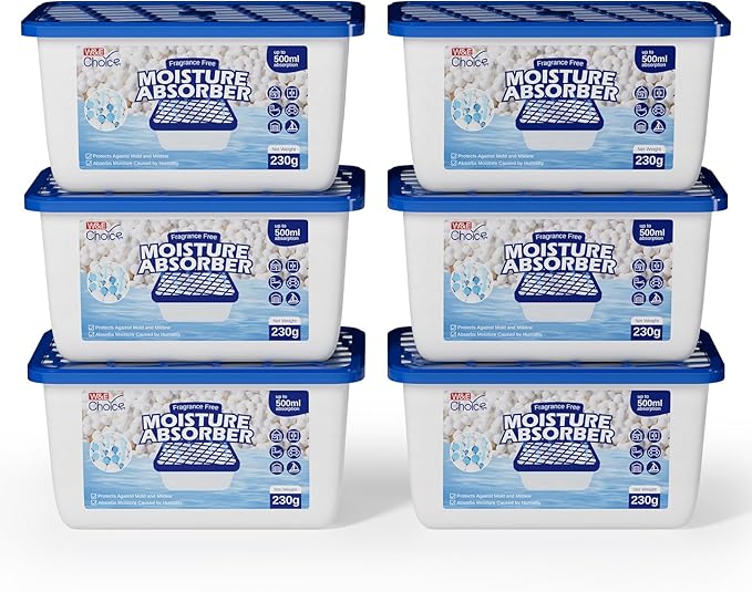 W&E Choice Moisture Absorbers, Portable Humidity Absorber Boxes by WEChoice