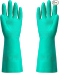 ThxToms Chemical Resistant Nitrile Gloves, Resist Household Acid, Solvent and by ThxToms