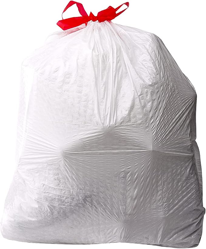 Amazon Basics Flextra Tall Kitchen Drawstring Trash Bags, 13 Gallon - Image 2