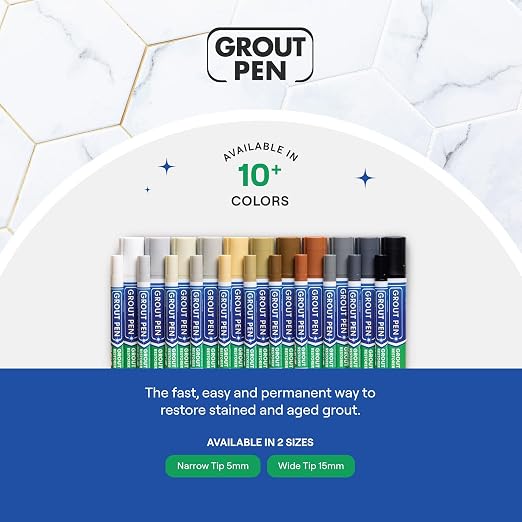 Grout Pen White Tile Grout Paint: Waterproof Grout Paint Pen, Narrow 5mm Tip - Image 9