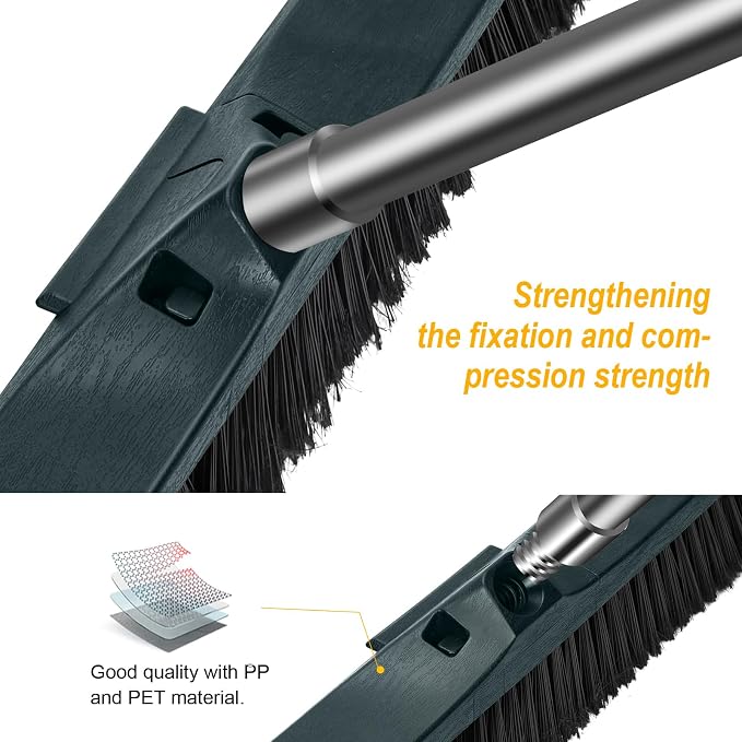 MASTERTOP 24" Push Broom Outdoor, Heavy Duty Garden Brush Broom - Image 5