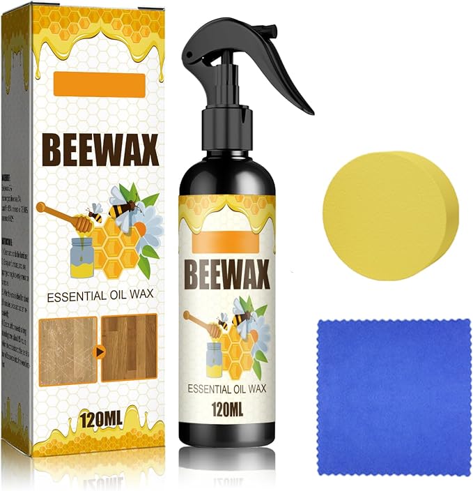 Beeswax Spray Cleaner with Sponge & Towel by UYUAN