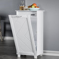 VECELO Tilt Out Kitchen Trash Bin Cabinet, Dog Proof Garbage Can by VECELO
