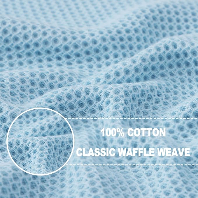 Homaxy 100% Cotton Waffle Weave Kitchen Dish Towels, Ultra Soft Absorbent Quick - Image 2
