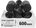 Aluf Plastics High Density Trash Bags, 56 Gallon, 22 Micron, by AlufPlastics