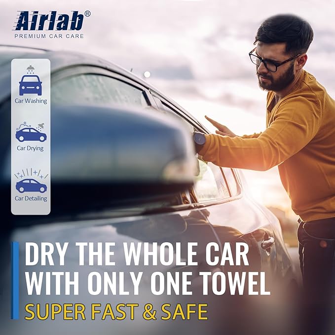 Airlab Microfiber Towels for Cars Wash Drying Extra Large Super Absorbent - Image 9