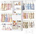 Closet System - 4.75-8FT Closet Organizer System by Besiost