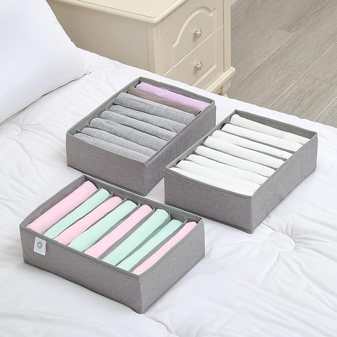 Qozary 4 Pack Drawer Organizers - Image 5