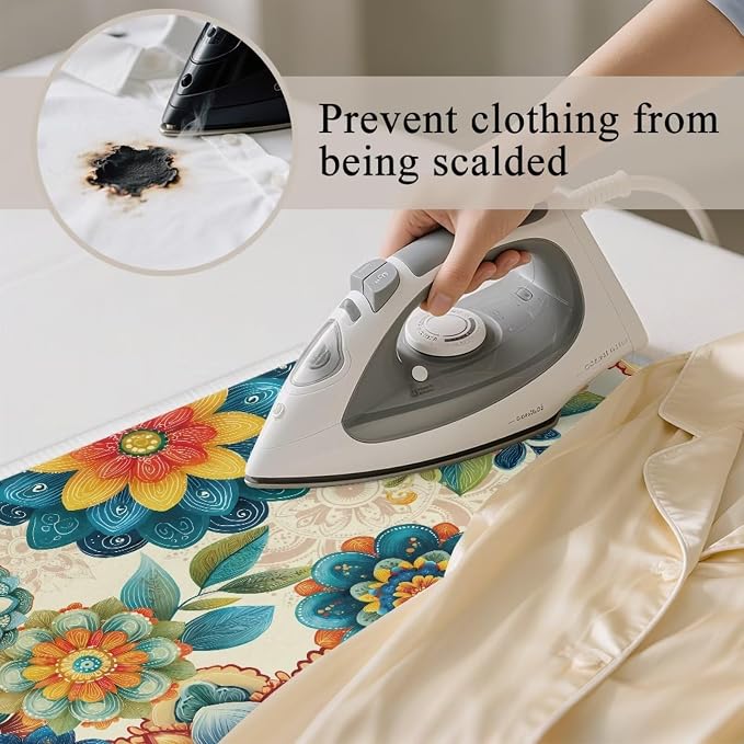 Boho Ironing Mat Foldable Ironing Pad Portable Board Iron Board Alternative - Image 5