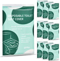 90 Pcs Disposable Flushable Paper Toilet Seat Covers Travel Supplies Essentials by KISEER