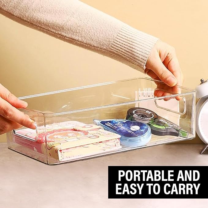 Clear Plastic Storage Bins, Pantry Organizers and Storage, Kitchen Organization - Image 6