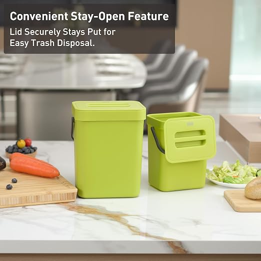 EKO Puro Mini Wall-Mounted Kitchen Trash Can - Image 6