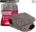 AIDEA Car Wash Mitt Microfiber-2Pack, Scratch-Free& Lint-Free, Premium Chenille by AIDEAHOME