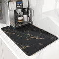 AMOAMI Coffee Mat Hide Stain Rubber Backed Absorbent Dish Drying Mat by AMOAMI
