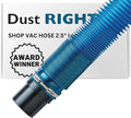 Dust Right 2.5'' Shop Vac Hose Kit – Expandable Blue Shop Vac – 2-1/2” Elastic by RocklerWoodworkingandHardware