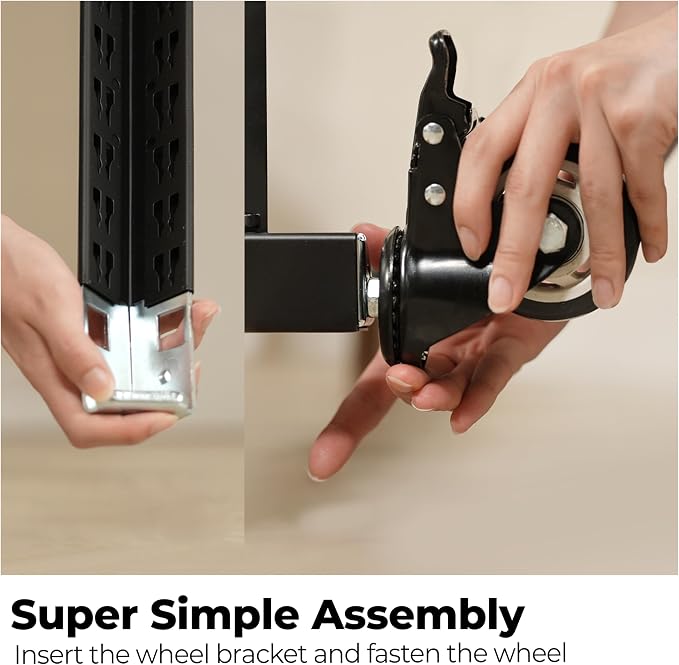HOMEDANT House 5-Tier Metal Rolling Cart Shelf Rack Casters Heavy Duty - Image 17