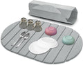 Stone Drying Mat for Kitchen Counter: 24"×16" Collapsible Stone Dish Drying Mat by Home