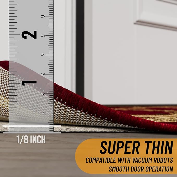 Ottomanson 2'7" x 10' Non-Slip Rug Pad Gripper 1/12 Inch Ultra Thin Dual - Image 6