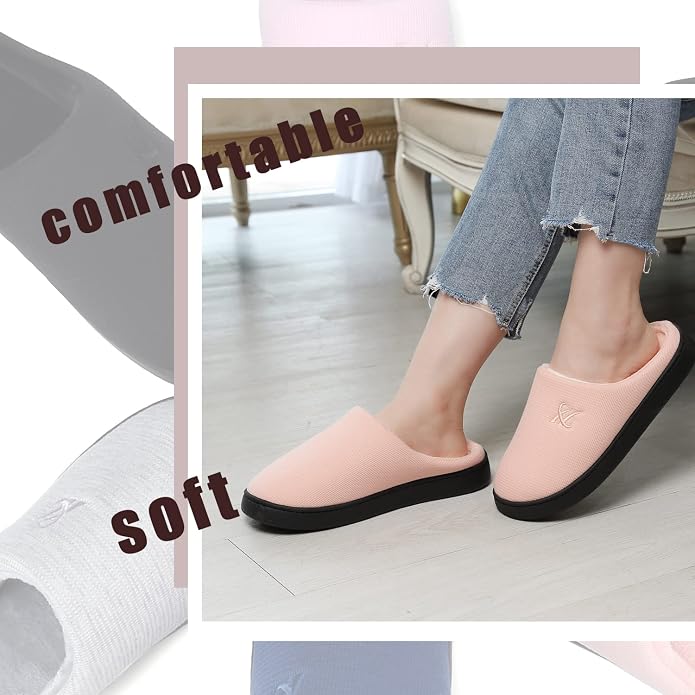 Memory Foam Slippers for Women's and Men's Casual House Shoes - Image 7