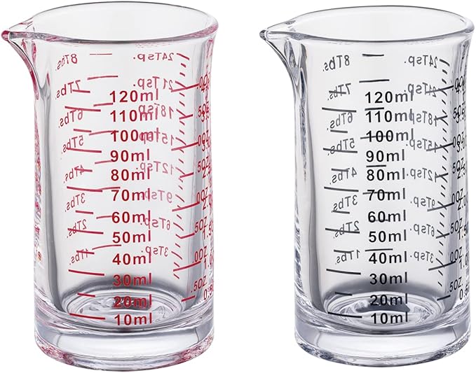 Ackers 4 Oz Glass Measuring Cup, Borosilicate Shot Glass by AckersBORO33