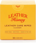 Leather Honey Cleaner Wipes: Clean Leather On-The-Go. 10 Cleaning Wipes by LeatherHoney