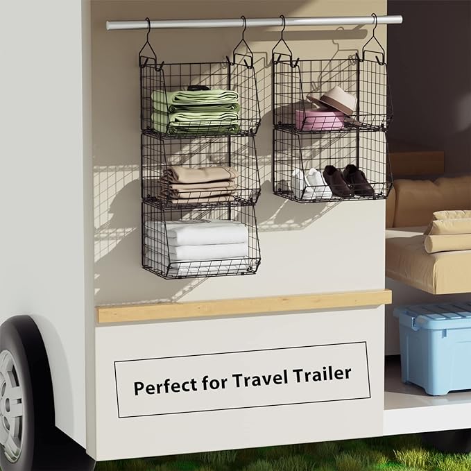 4 Tier Closet Hanging Organizer, Closet Organizers and Storage - Image 9