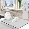 Dish Drying Mat for Kitchen Counter, Hide Stain Anti Absorbent for Kitchen by Etomiel