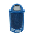 COATEDOUTDOORFURNITURE RDT-P-TXTLBL Heavy Duty Round Trash Receptacle by CoatedOutdoorFurniture