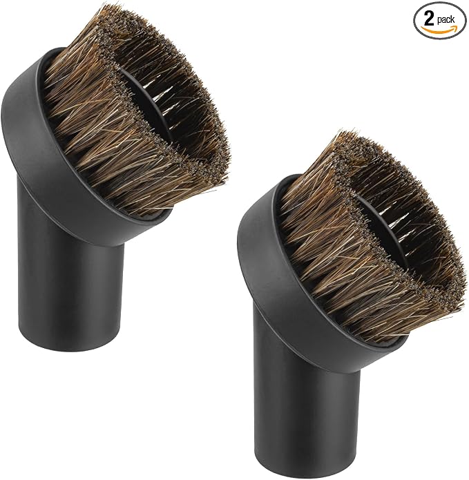 2Pcs 25mm Soft Horsehair Vacuum Dusting Brush, Universal Vacuum Brush by AzmuthforSharkvacuum