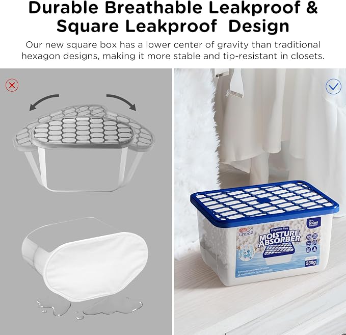 W&E Choice Moisture Absorbers, Portable Humidity Absorber Boxes - Image 4