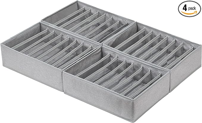Qozary 4 Pack Drawer Organizers by Qozary