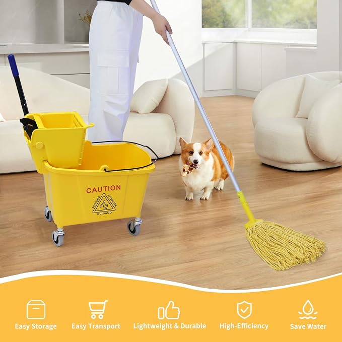 35 Quarts Commercial Mop Bucket - Image 2