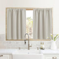 RYB HOME Blackout Short Cafe Curtains, Privacy Light Block Small Window Curtains by RYBHOME