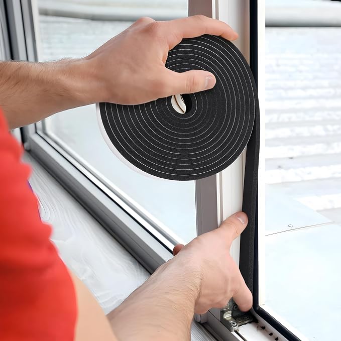 Weather Stripping Door Seal Strip- 1/2 Inch X 2/5 Inch X 13Feet, Strong Adhesive - Image 6