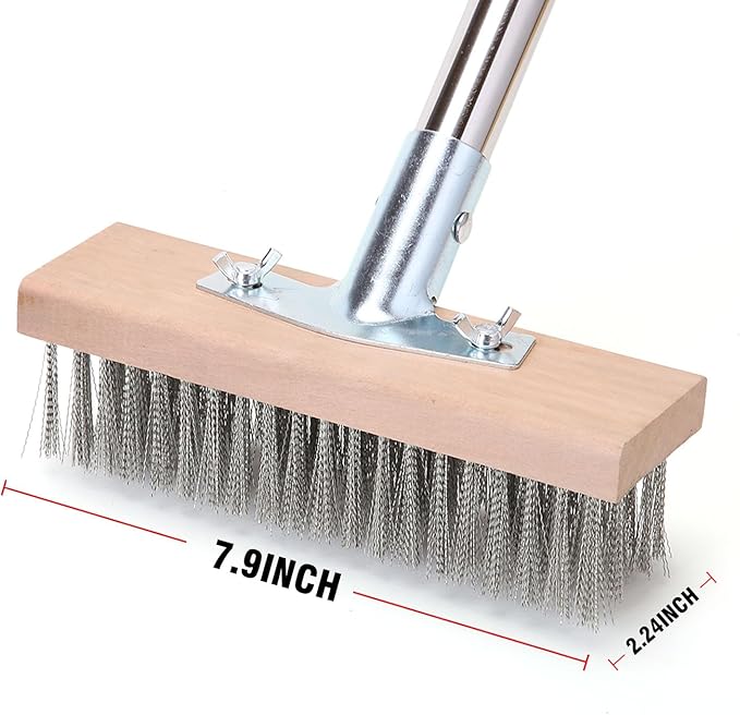 MAXMAN Stainless Steel Floor Scrubber Scrub Brush - Image 4