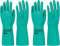 PACIFIC PPE 2 Pairs Nitrile Chemical Resistant Gloves, Resist Strong Acid by PACIFICPPE